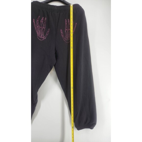 Victoria's Secret Women's Large Black Skeleton Ivy Fleece Campus Sweatpants NWT - Picture 11 of 13